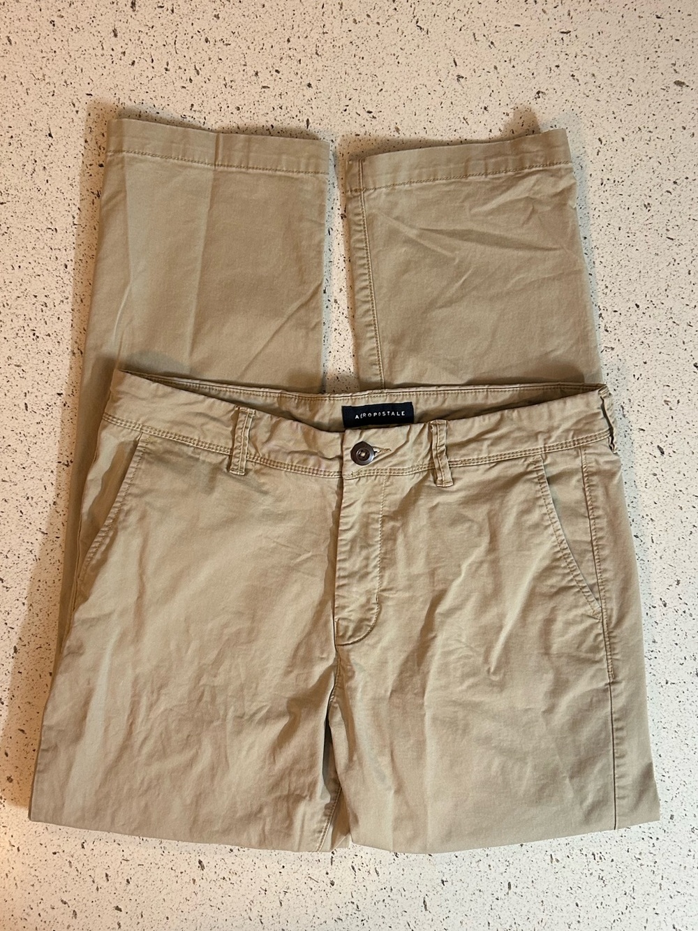 Aeropostale Tan Slim Straight Leg Chinos Pants Size 32/30